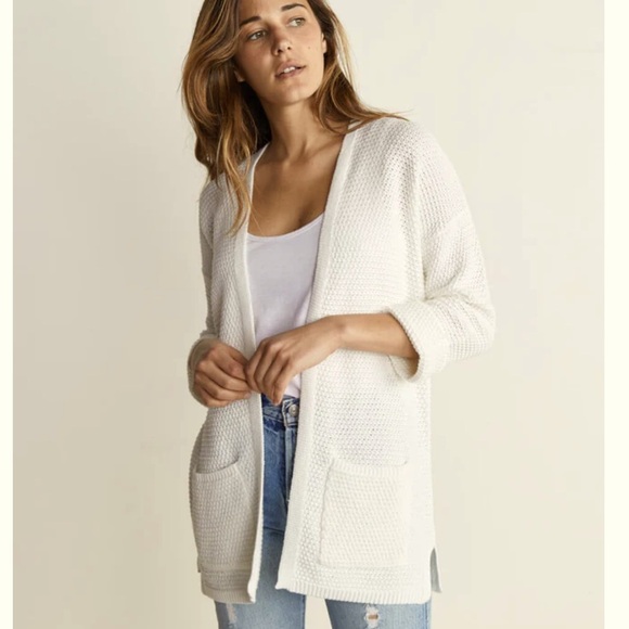 Marine Layer Sweaters - Marine Layer cream waffle open knit Cardigan size XS